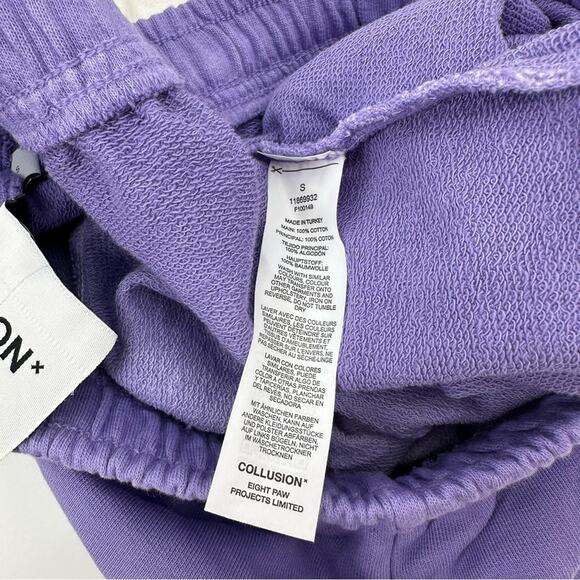 ASOS Collusion oversized shorts in purple ombré Size S - Picture 4 of 6